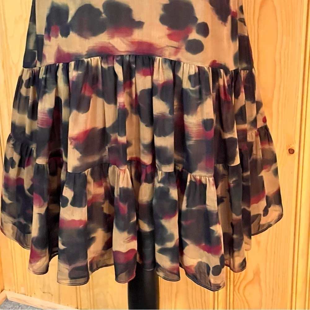 Ted Baker Elvinia Animal Print Button Up Mini Dress Sz-4 - Picture 7 of 9